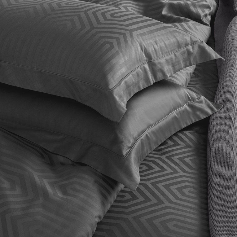 550 TC Italian Jacquard 100% Cotton Dark Grey