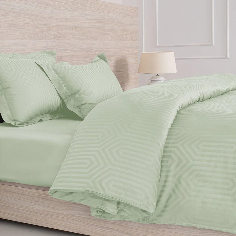 550 TC Italian Jacquard 100% Cotton Green