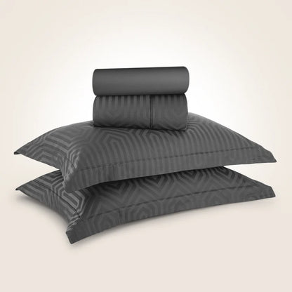550 TC Italian Jacquard 100% Cotton Dark Grey