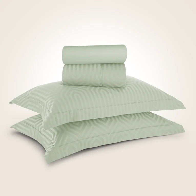 550 TC Italian Jacquard 100% Cotton Green