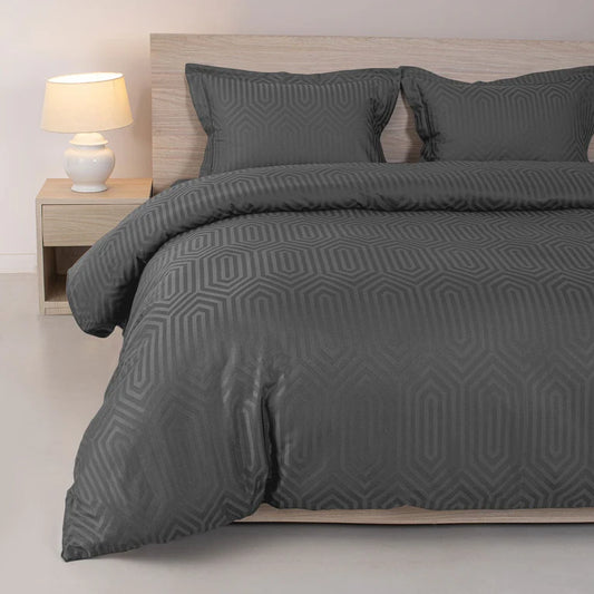 550 TC Italian Jacquard 100% Cotton Dark Grey