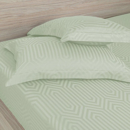 550 TC Italian Jacquard 100% Cotton Green