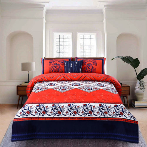 Digital Printed Bedsheet 4 Pcs