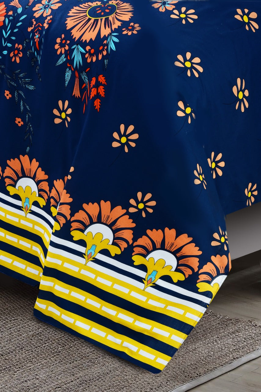 Flourish Digital Printed Bedsheet
