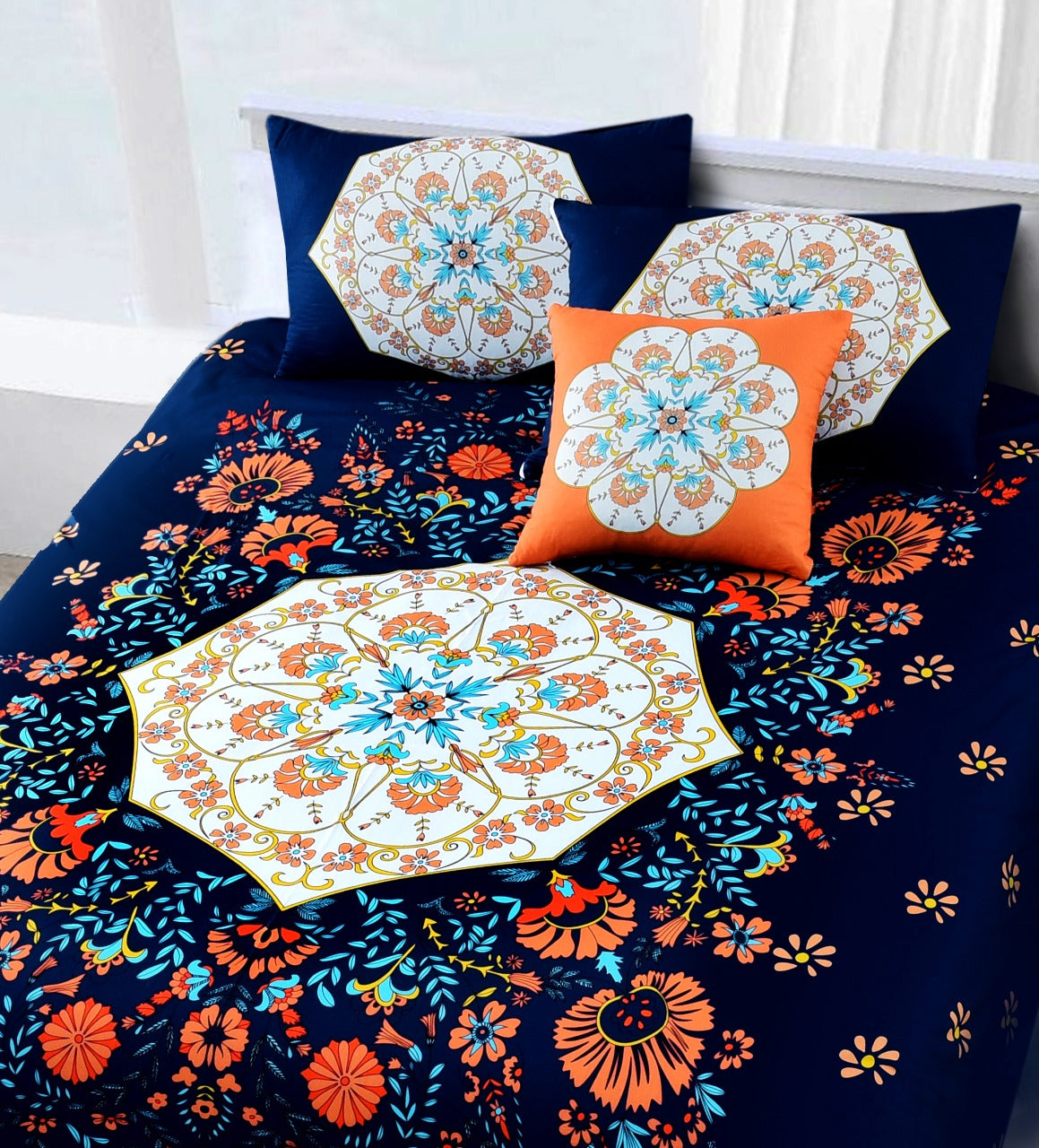 Flourish Digital Printed Bedsheet
