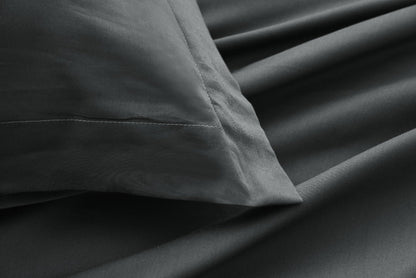 Satin Charcoal Bedsheet