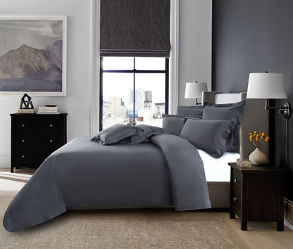 Satin Charcoal Bedsheet