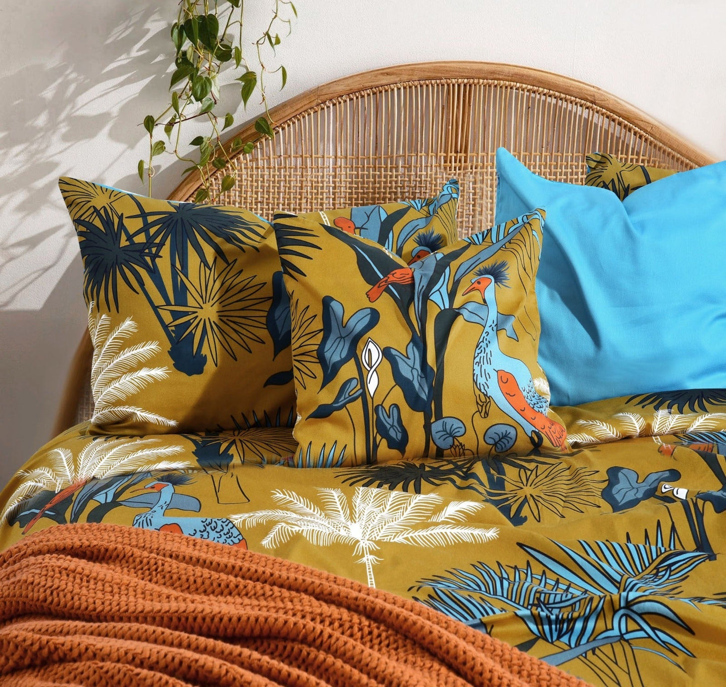 Lagoon Villas Digital Printed Bedsheet
