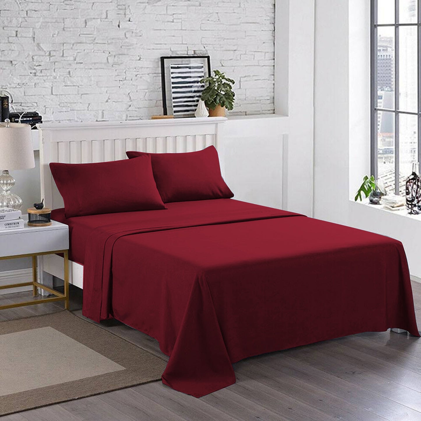 Dyed Red Bedsheet