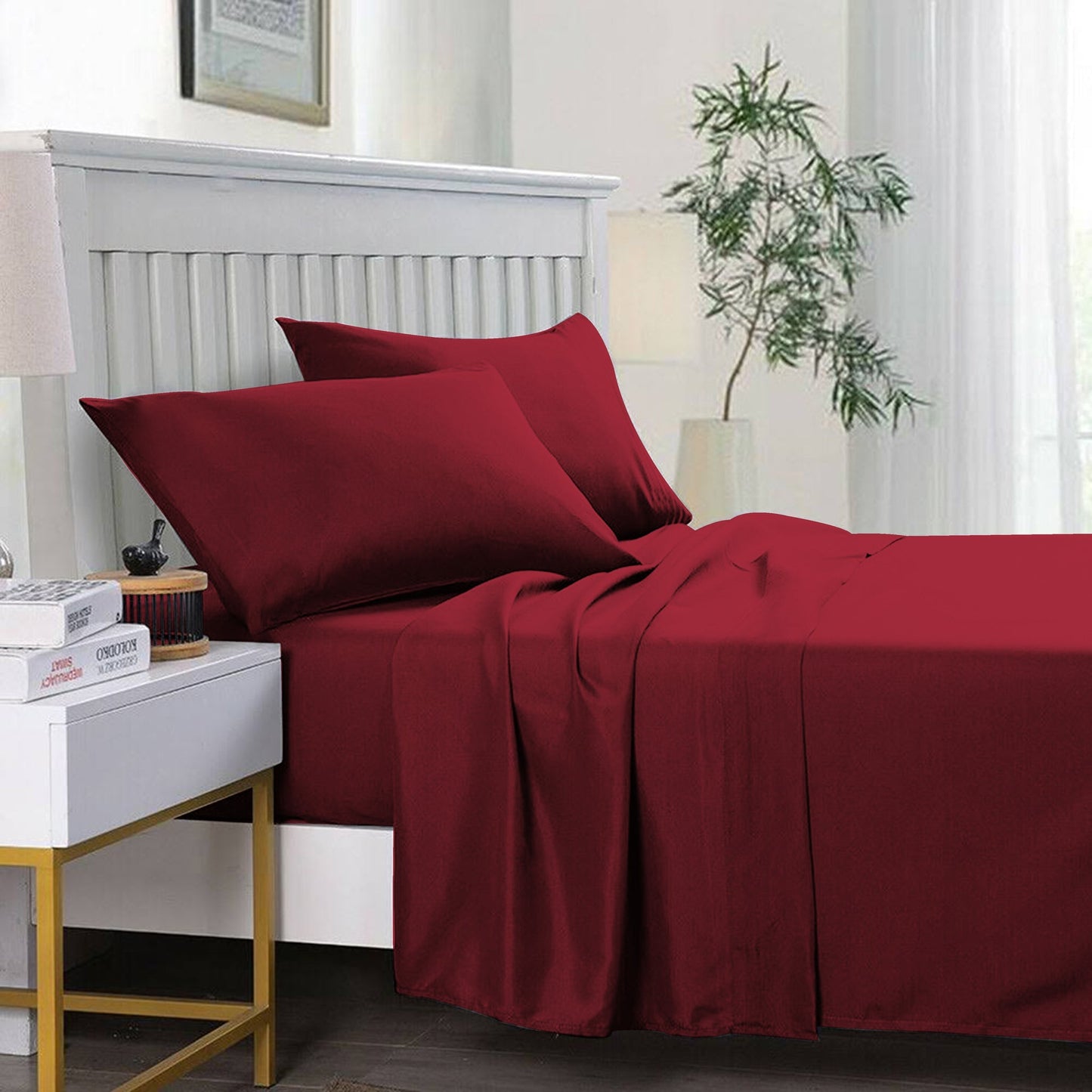 Dyed Red Bedsheet